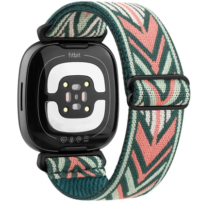Fitbit Versa & Sense Elastic Nylon Band - Colorful Straps