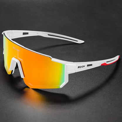 SCVCN New Cycling Glasses UV400 Sports Running Sunglasses Men Women Outdoor Drving Hiking Riding Goggles MTB Bicycle Eyewear