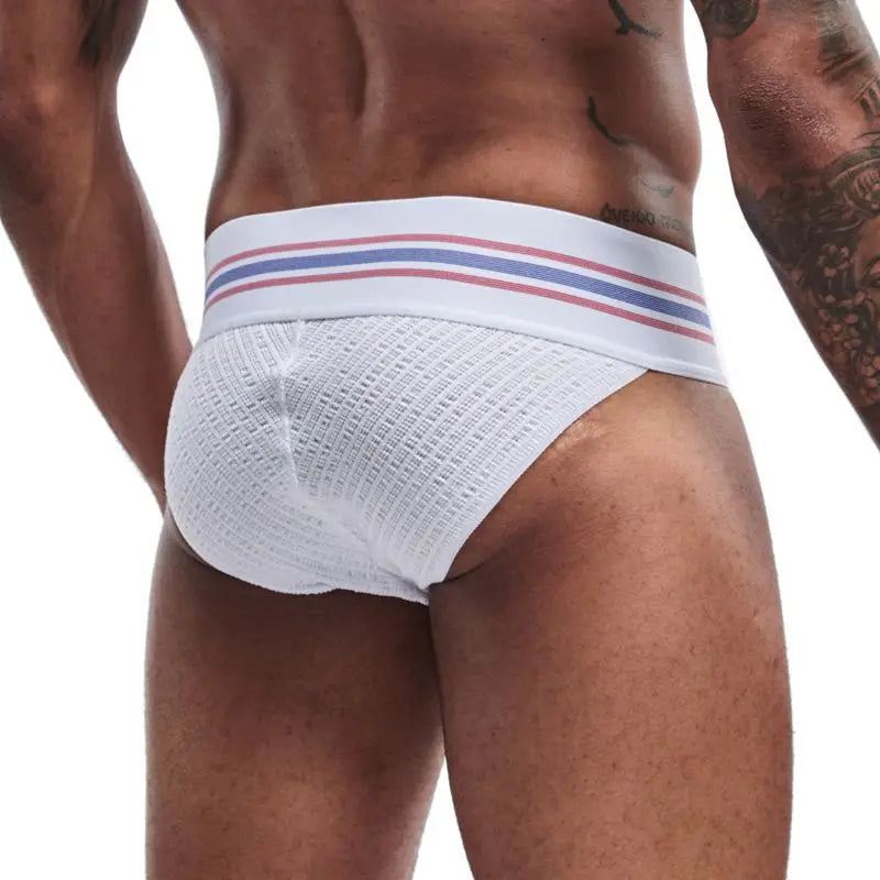 Men's JOCKMAIL JM364 - Old School Brief White