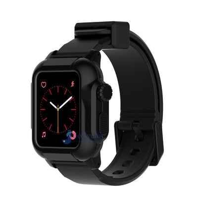 Silicone Band+Case For Apple Watch Strap