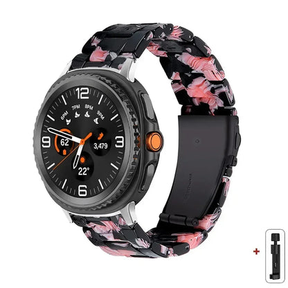 Samsung Galaxy Watch8, 9 & Ultra Resin Link Band, 40 Patterns
