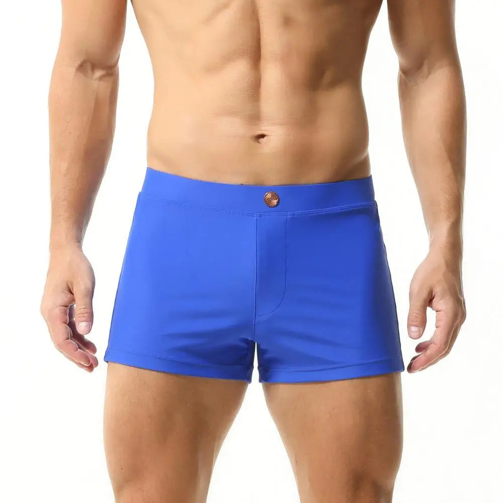 SEOBEAN Men’s Swim Trunks – Quick-Dry, Stretch Nylon + Spandex, Multiple Colors & Sizes