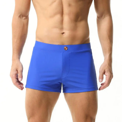 SEOBEAN Men’s Swim Trunks – Quick-Dry, Stretch Nylon + Spandex, Multiple Colors & Sizes