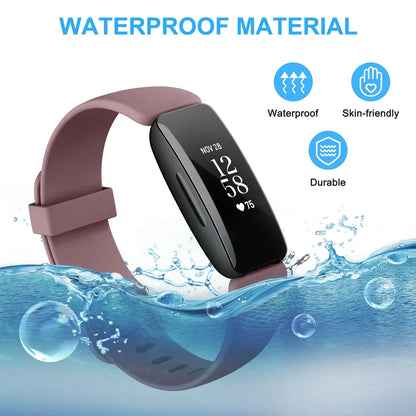 Fitbit Inspire 3, 2, 1, HR, Silicone Band - Soft Waterproof Strap