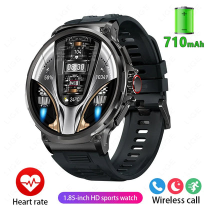2024New For Huawei Xiaomi GPS Track Smart Watch Men 1.85-Inch Ultra HD AMOLED Screen 710 Mah Battery Bluetooth Call SmartWatches