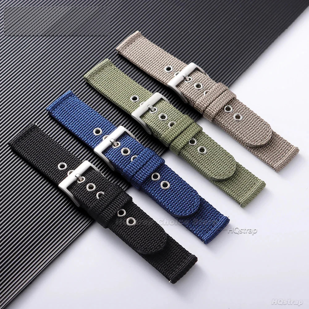 Samsung Galaxy Watch 7, 6, 5, 4 & FE Nylon Canvas Band