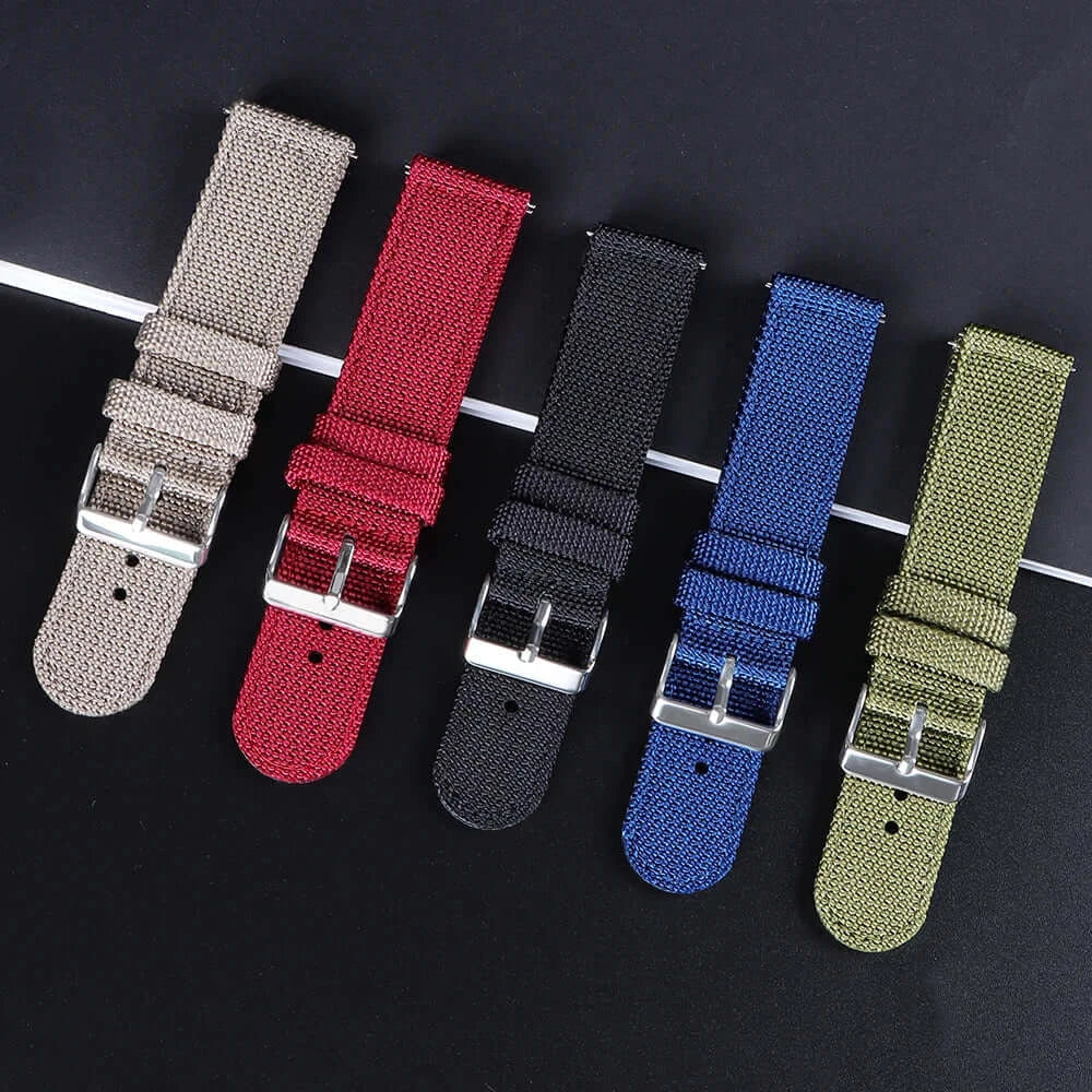 TicWatch Pro 5, Pro 3 & E3 Woven Nylon Band with Buckle Options
