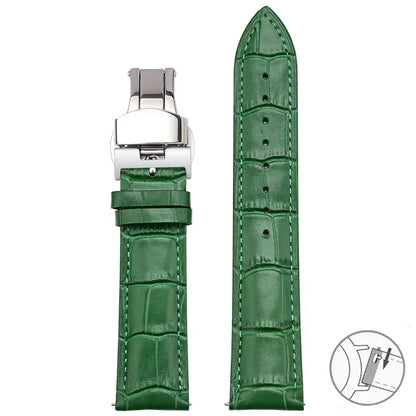 Samsung Galaxy Watch 7, 6, 5, 4 & FE Croc-Embossed Leather Band
