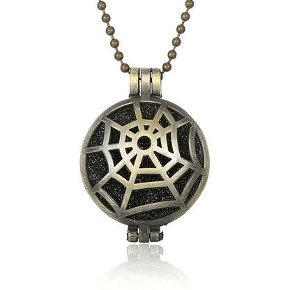 New Aromatherapy Diffuser Necklace Vintage Flower Butterfly Open Locket Aroma Pendant Perfume Essential Oil Diffuser Necklace