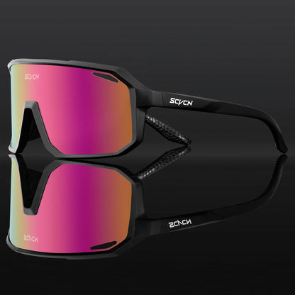 SCVCN Cycling Glasses UV400 Photochromic Sunglasses Men Sun Mountain Bike Road Bicycle Eyewear Sports Running MTB Cycle Gogg