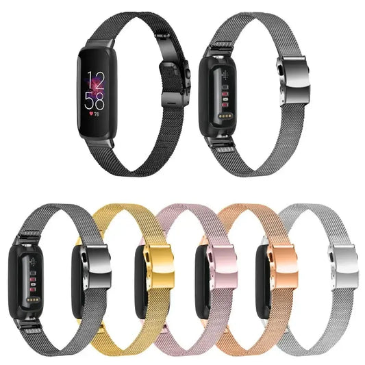 Fitbit Inspire 3 Thin Stainless Steel Band – Sleek Minimalist Metal Strap