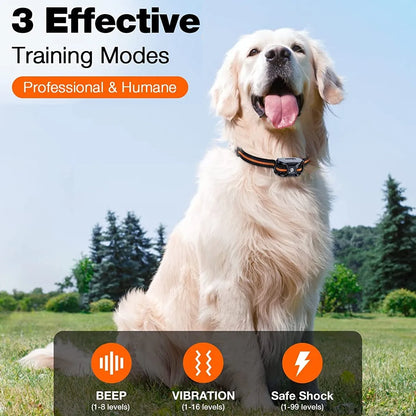 3300Ft Dog Training Collar with Remote Rechargeable Waterproof E Collar with Beep Vibration Shock High Quality Pet Training
