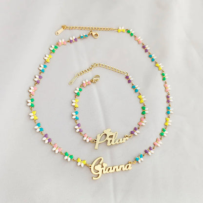 Customized Butterfly Heart Name Necklace