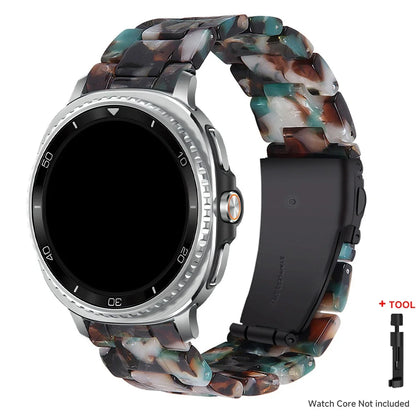 Samsung Galaxy Watch8, 9 & Ultra Resin Link Band, 40 Patterns