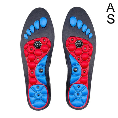 1 Pair High-end Acupressure Foot Insoles for Men Women Orthopedic Gel Magnetic Shoe Inserts Magnet Technology Support Insole