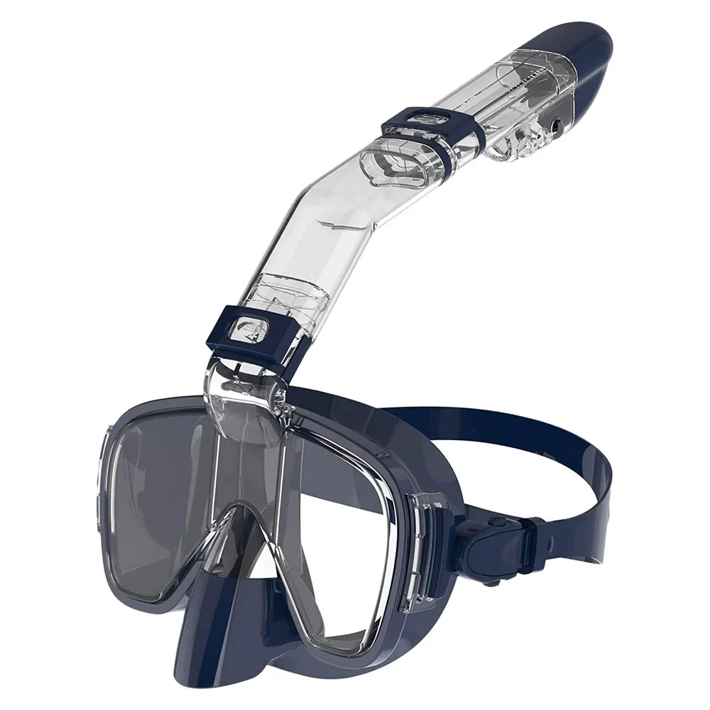 Underwater Snorkeling Half face Face Children Swimming Mask Set Scuba Diving Respirator Masks Anti Fog Safe Breathing for Adult