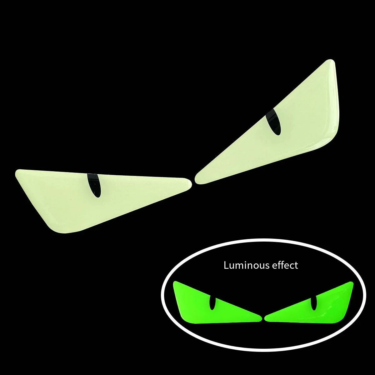 2 Reflective Devil's Eye stickers for motorcycle - improves night visibility and safety, durability, and fashion