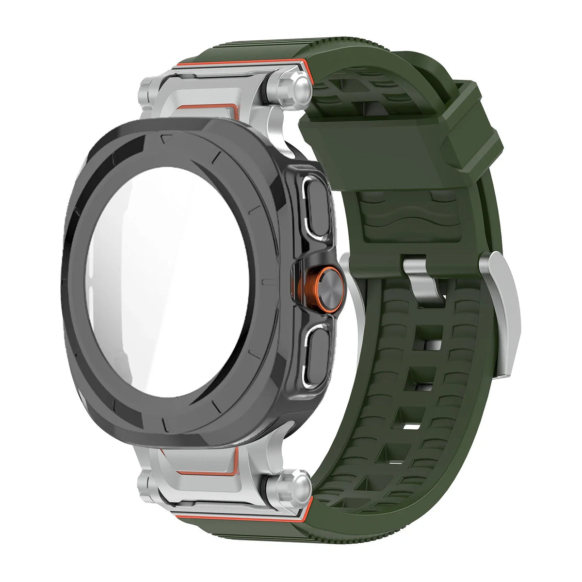 Samsung Galaxy Watch Ultra & Ultra 2 Silicone Band & Protective Case