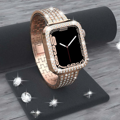 Apple Watch Bedazzled Stainless Steel Strap - Elegant Design