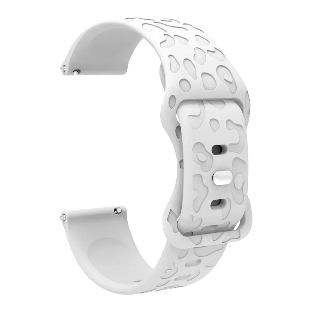 Samsung Galaxy Watch 7, 6, 5, 4 & FE Leopard Print Silicone Band