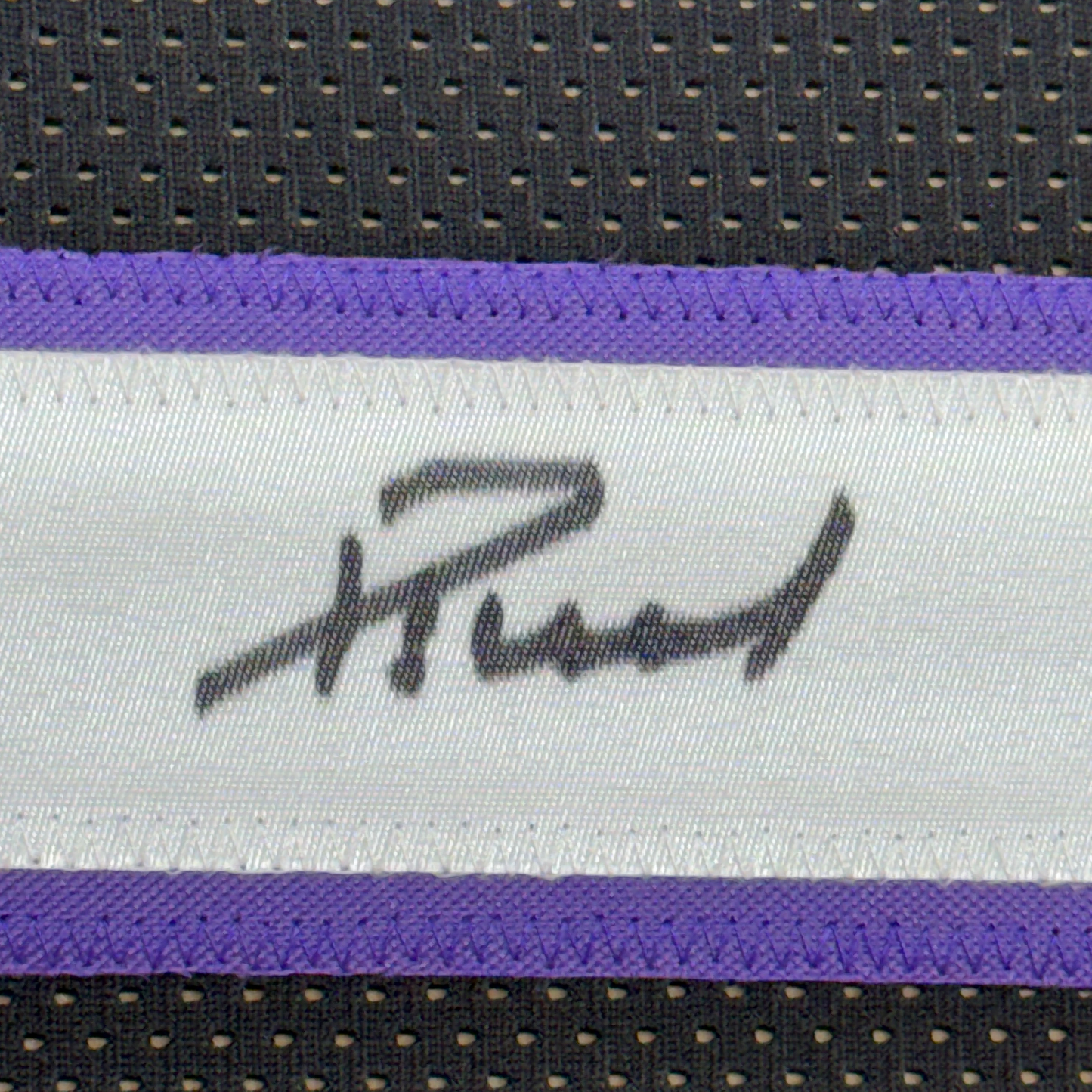 Framed Autographed/Signed Domantas Sabonis 35x39 Sacramento Black Basketball Jersey Beckett BAS COA