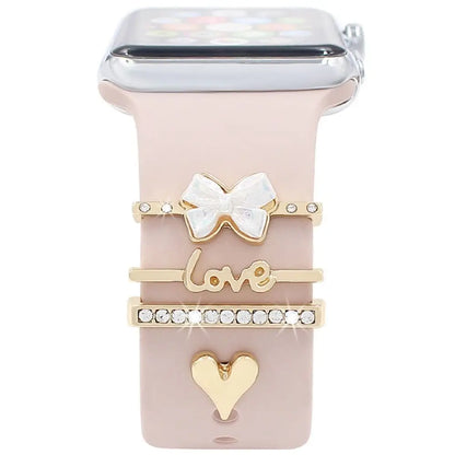 Decorative Metal Charms For Apple Watch Bands