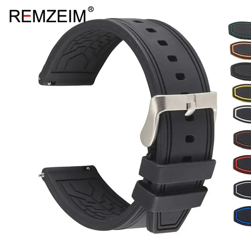 Huawei Watch & Watch GT Two-Tone Silicone Band with Edge Stripes