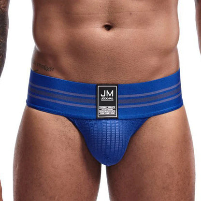 Men's JOCKMAIL JM364 - Old School Brief Blue