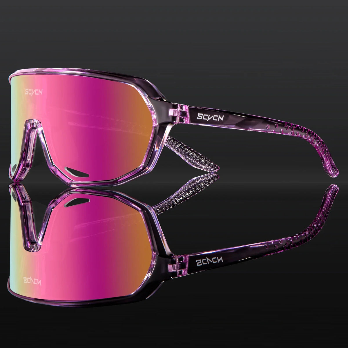 Scvcn Photochromic Sunglasses Cycle Glasses for Men Sun Mountain Bike Bicycle Cycling Eyewear Goggles Sports UV400 Polarized MTB