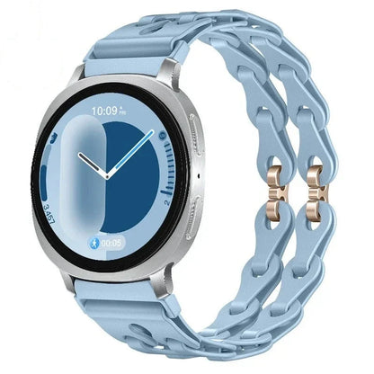 Samsung Galaxy Watch8, 9 & Ultra Silicone Chain Link Band