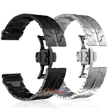 Garmin QuickFit Stainless Steel Strap - Elegant and Durable