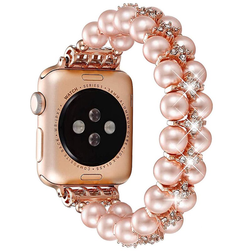 Pearl Strap for Apple Watch Band Series 11/10/9/8/7/6/5/4/ SE / Ultra 1/2/3