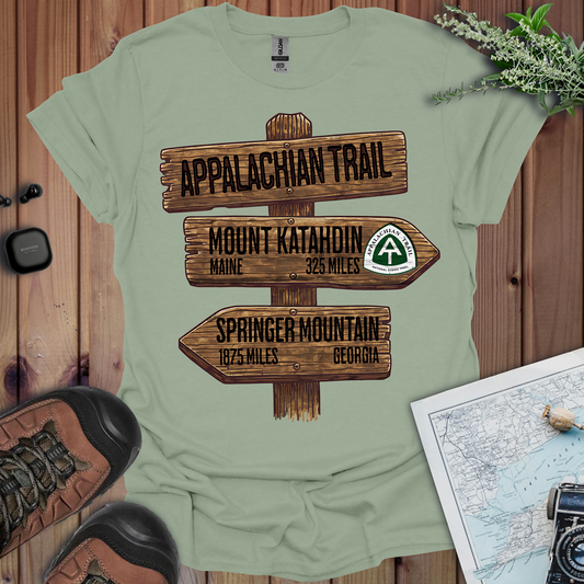 Appalachian Trail Unisex Fit Soft T-Shirt Katahdin Springer 2200 Miles
