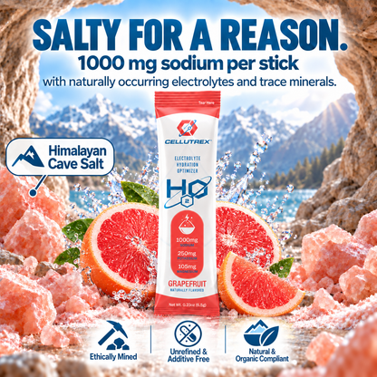 H2O ELECTROLYTES™ - Grapefruit | Zero Sugar Electrolyte Powder