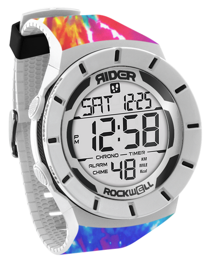 Coliseum Fit™ Samadelic Tie-Dye Edition (White/Black) Watch