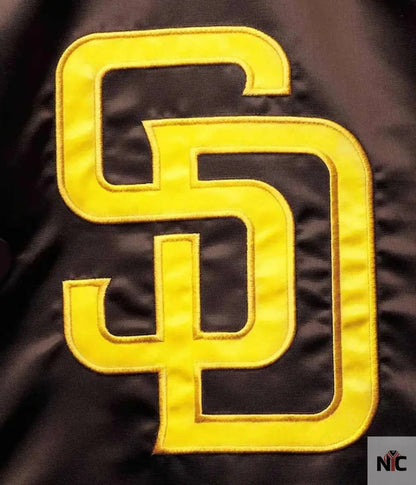 San Diego Padres Raglan Reliever Varsity Jacket