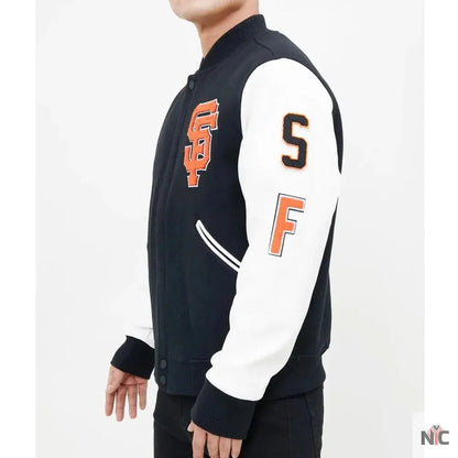 San Francisco Giants Letterman Full-Zip Jacket