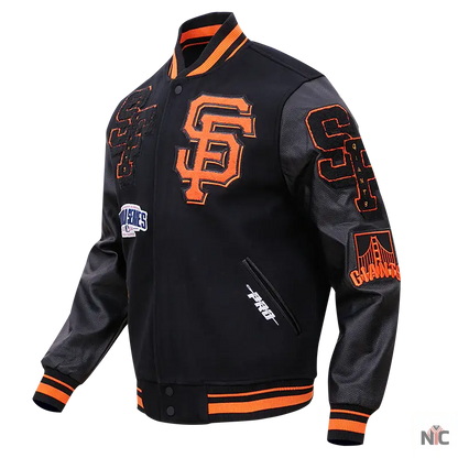 San Francisco Giants Mash Up Logo Varsity Jacket