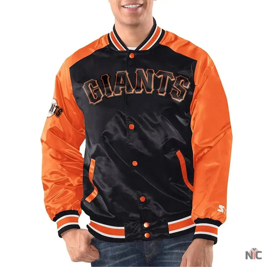 San Francisco Giants Renegade Varsity Satin Jacket