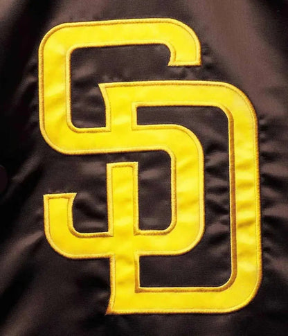 San Diego Padres Raglan Reliever Varsity Jacket