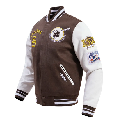 San Diego Padres Retro Classic Rib Wool Varsity Jacket