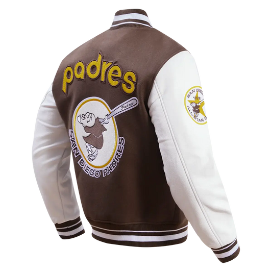 San Diego Padres Retro Classic Rib Wool Varsity Jacket