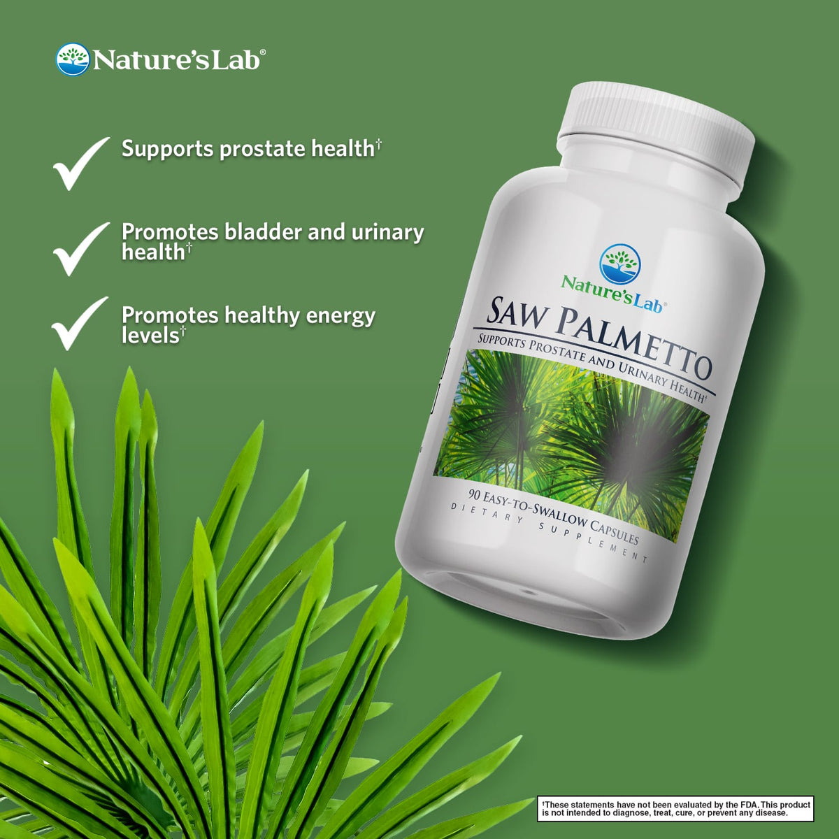Nature’s Lab Saw Palmetto - 90 Capsules