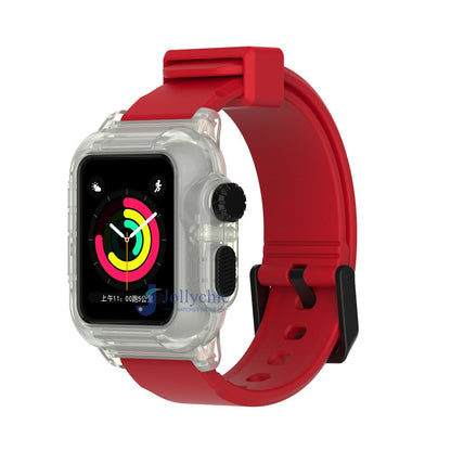 Silicone Band+Case For Apple Watch Strap