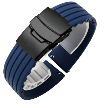 Suunto Race, Vertical & 9 Peak Ribbed Silicone Band, Folding Clasp