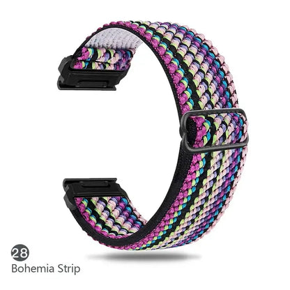 Garmin Elastic Nylon Band - Stylish, Comfortable - QuickFit