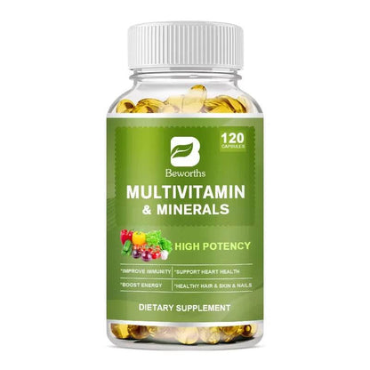 BEWORTHS Complex Vitamin Mineral Capsules Support Immune Health and Metabolic Health Comprehensive Health Support for Adults
