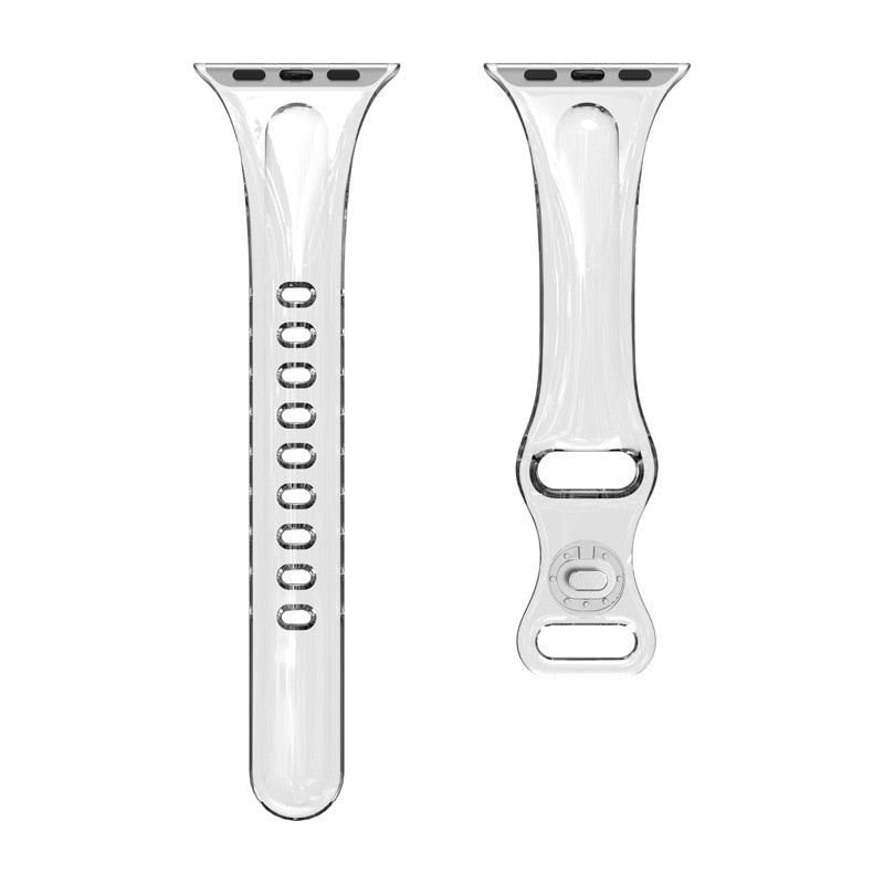 Apple Watch Slim Transparent Strap Series 11/10/9/8/7/6/5/4/ SE / Ultra 1/2/3