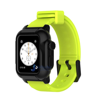 Silicone Band+Case For Apple Watch Strap