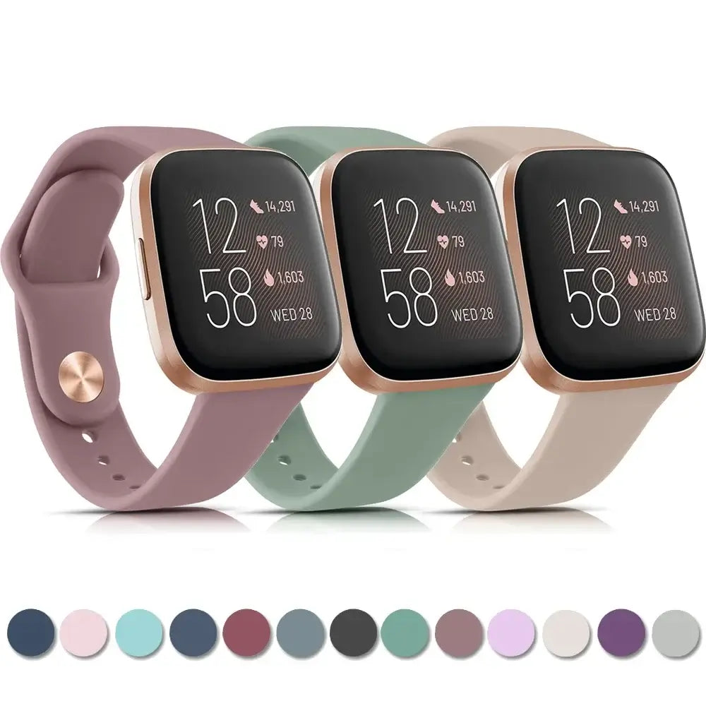 Fitbit Versa & Sense Silicone Strap - Soft Waterproof Design